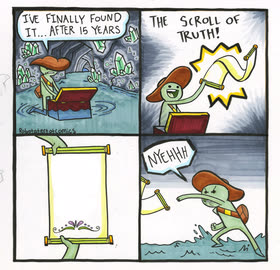 The Scroll of Truth meme template